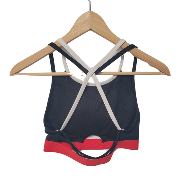 NIKE Sports Bra Size small Black with red and white - Picture 2 of 2